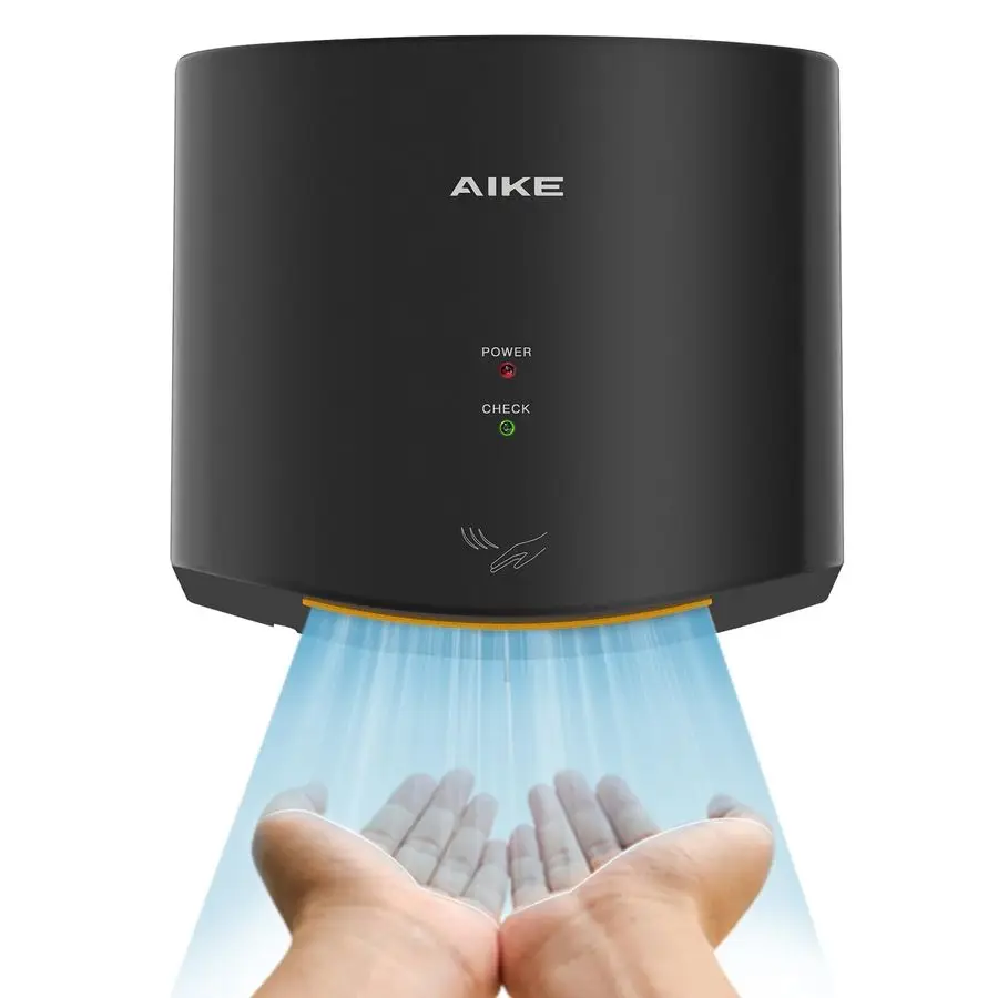 

Air Wiper Compact Hand Dryer 110V 1400W Black with 2 Pin Plug Model AK2630