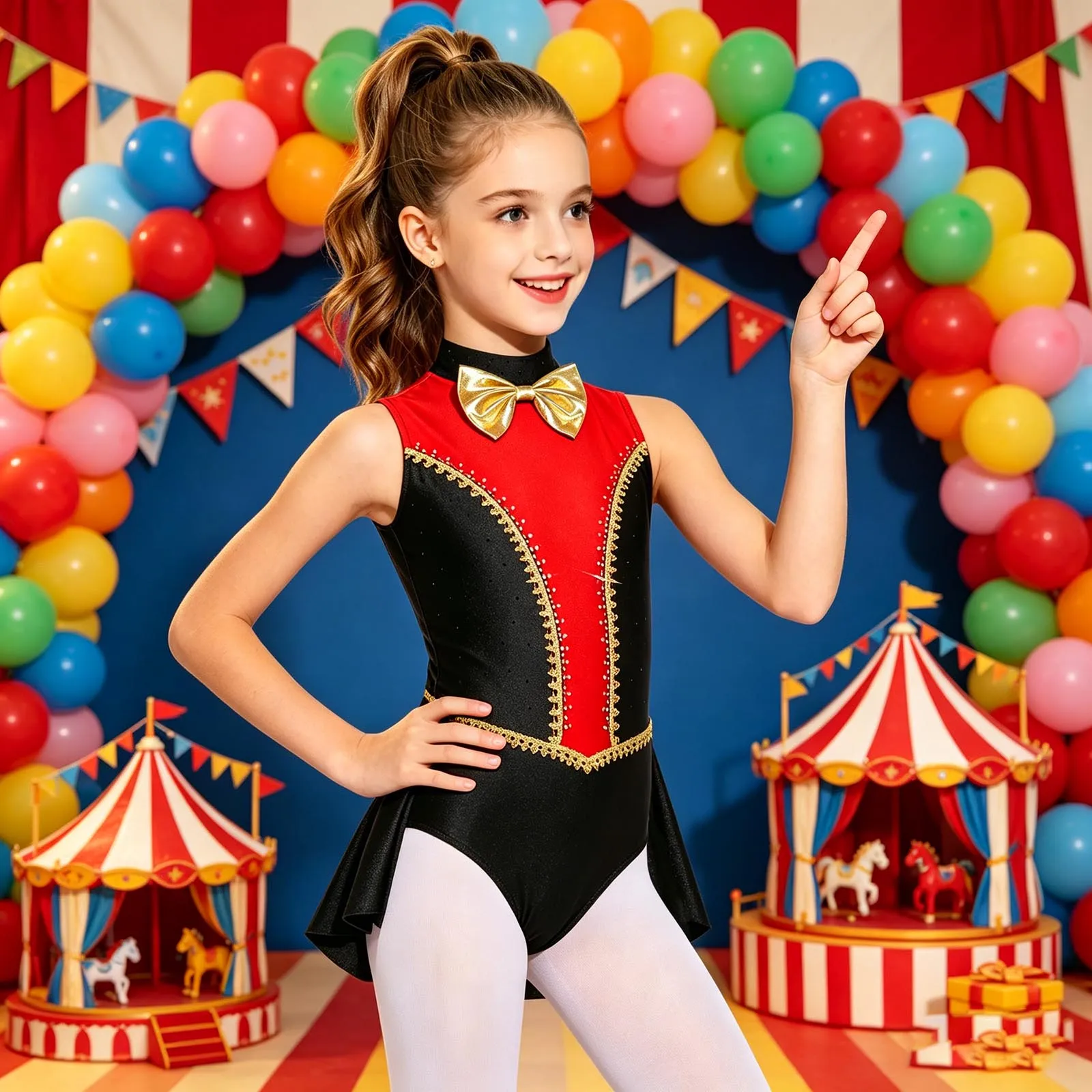 Disfraz de Cosplay de Maestro de Ceremonias de Circo para Adolescentes, Traje de Domador de Leones, Leotardo con Borlas de Majorette, Mono para Espectáculos de Baile de Salón