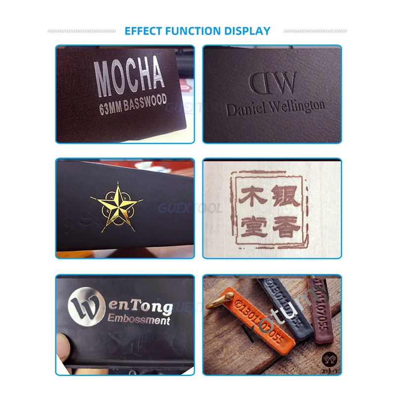 Hot Foil Stamping Machine Manual Digital Heat Press Machine PVC Leather Wood  Logo Embossing Bronzing Machine