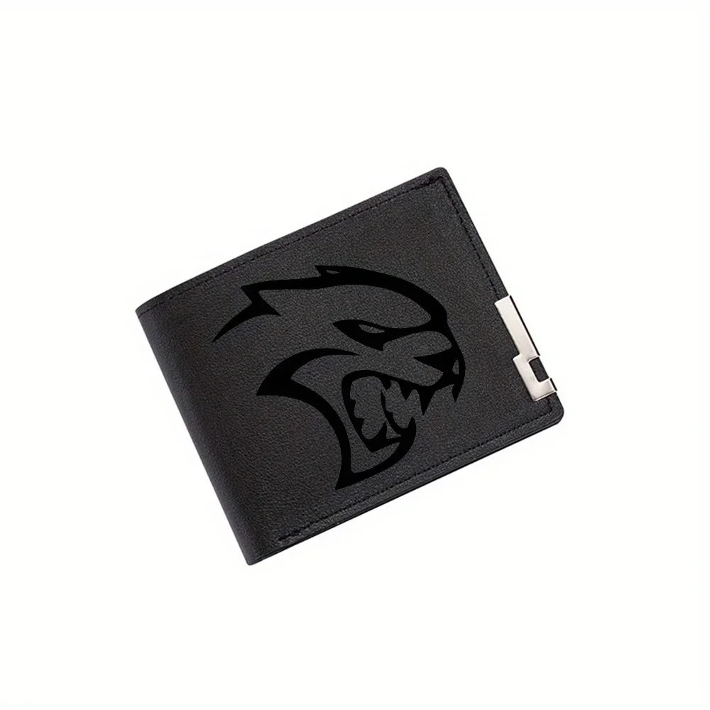 

Wild fierce feline face roaring emblem Men's Wallet Printing Design Simple Modern Stylish Business Father's Boyfriend's Christma