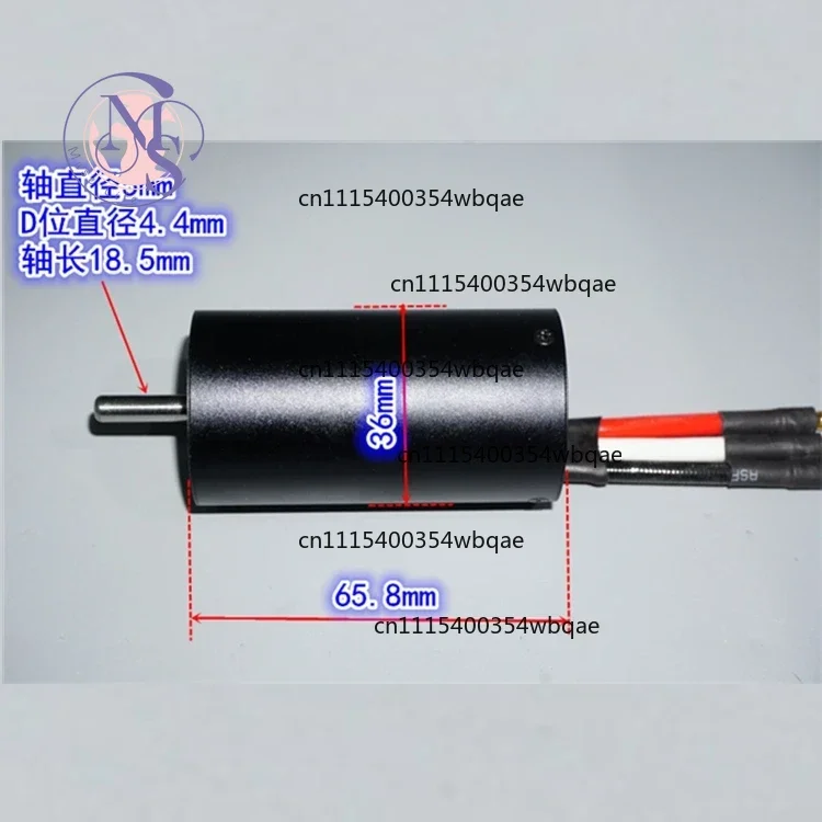 ZOCI- 3665 Inrunner High Speed Brushless Motor 2200KV Neodymium Strong Magnetic For Car Model
