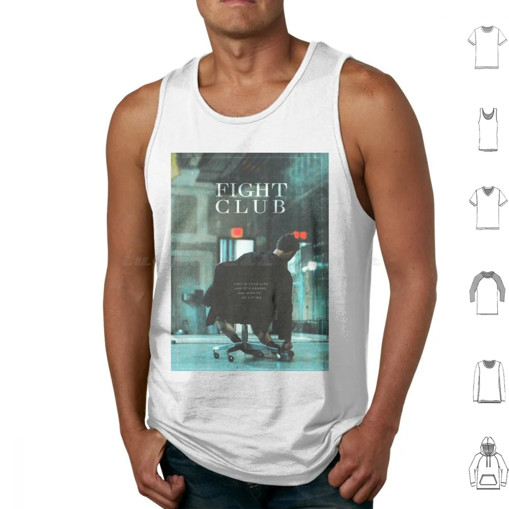 Fight Club cita camisetas sin mangas chaleco sin mangas Fight Club Brad Pitt Edward Norton película David Fincher Tyler Durden Fight
