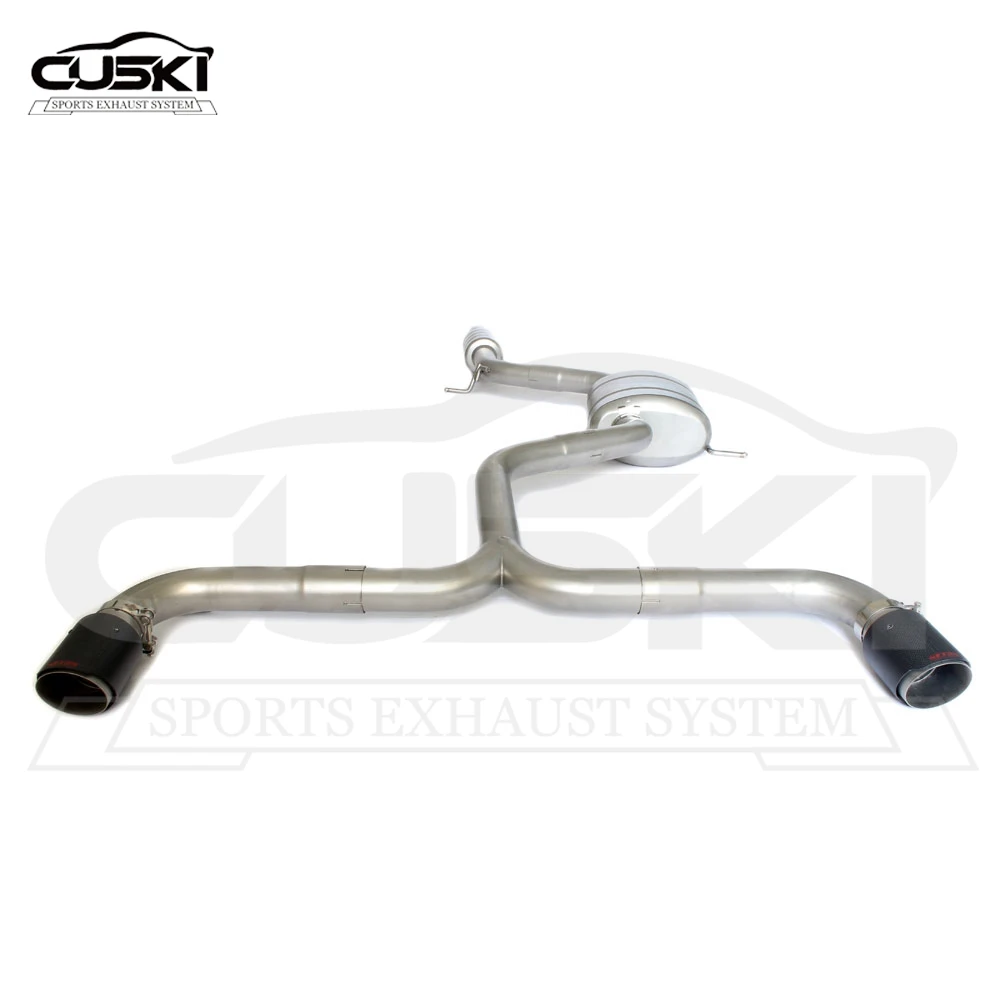 Valvetronic Catback Exhaust For Volkswagen Golf 7/MK7 GTI 2.0T 2014-2020 Exhaust SystemStainless Steel with Muffler