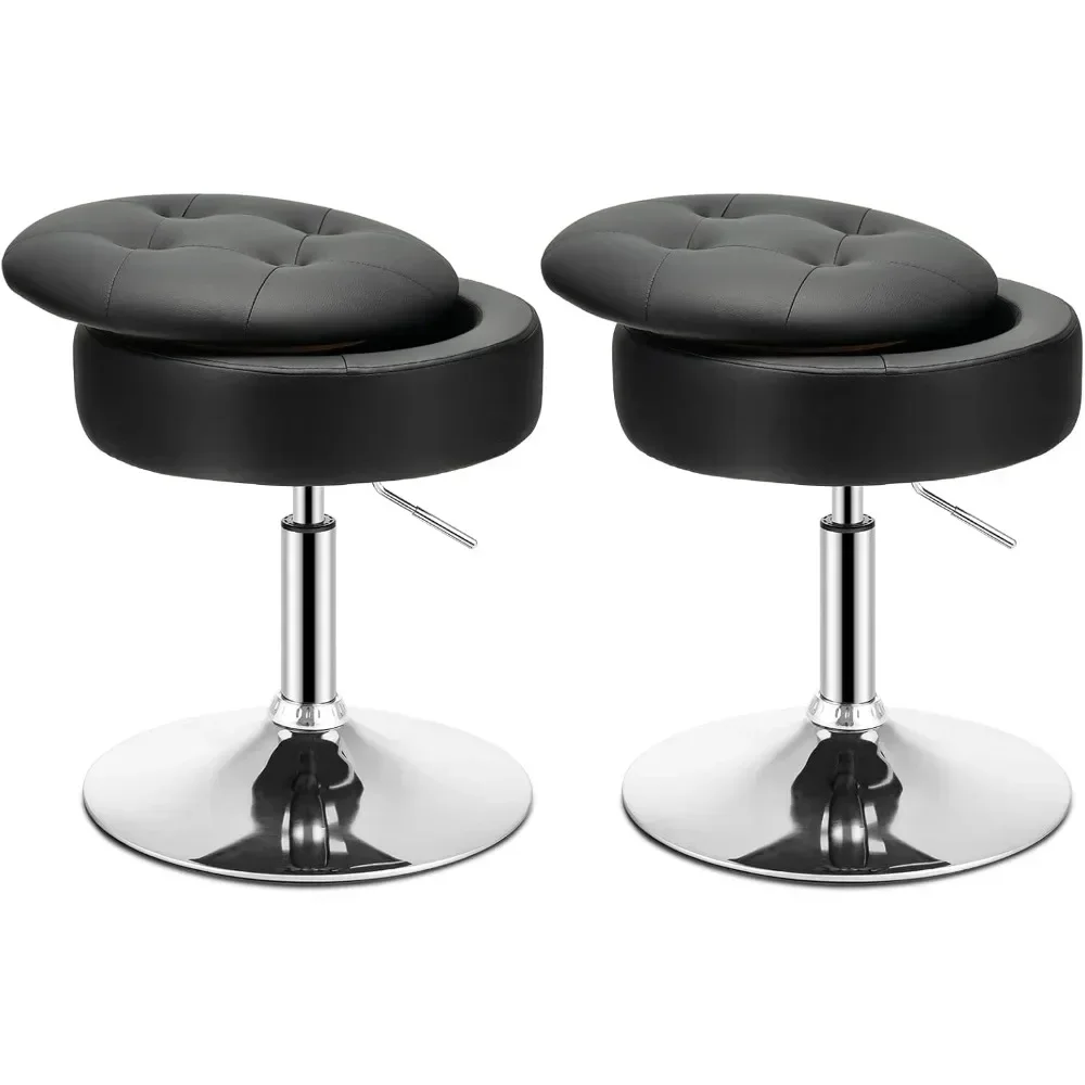 Vanity Stool with Storage Swivel Vanity Chair Height Adjustable Makeup Stool Sillas De Barberia Professional Salon Furniture