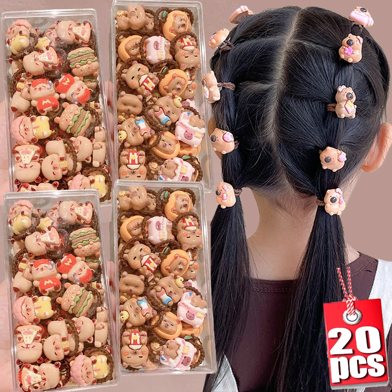 

Child Cute Capybara Resin Hairbands Stretchy Rubber Band Headband for Girl Hair Accessories Hair Ties Scrunchies Decor