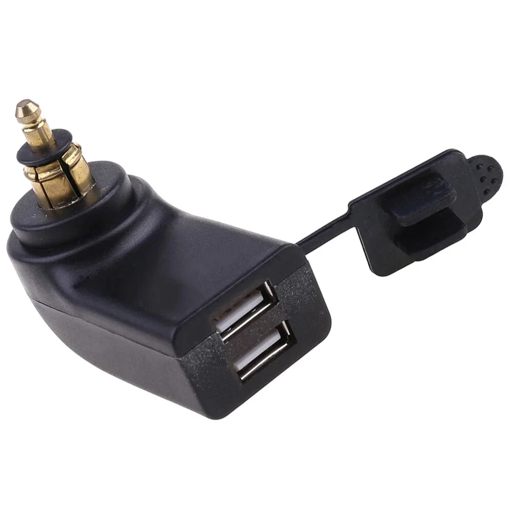 

1pc Motorbike Waterproof Dual USB Charger Adapter Hella DIN Plug Socket Adapter For BMW Motorcycle Accessories Socket Adapter
