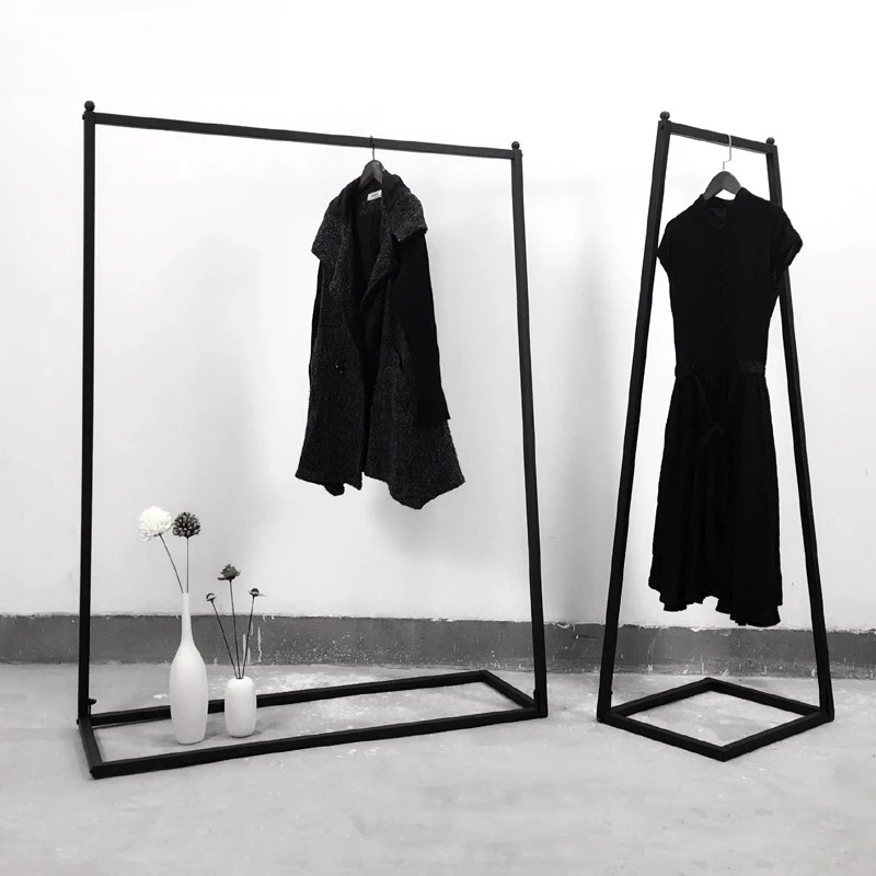 

Nordic wrought iron indoor room coat rack hanger home bedroom fashion clothing creative simple clothes rack