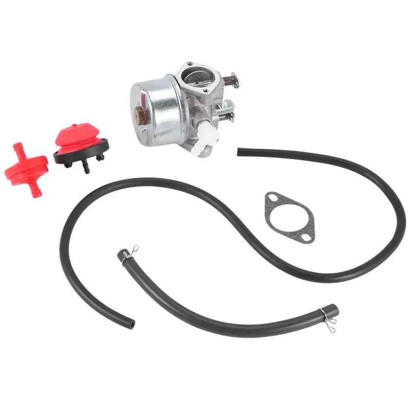 AS60-Engine Carburetor With Fuel Line Gasket For Tecumseh TVM220-157287H TVM220-157288H TVM220-157302L 640054 640297
