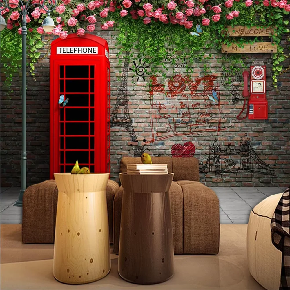 

custom pastoral rose Murals Modern wallpapers for Living room decoration Bedroom Wall Papers Home Decor papier peint 3D Stickers