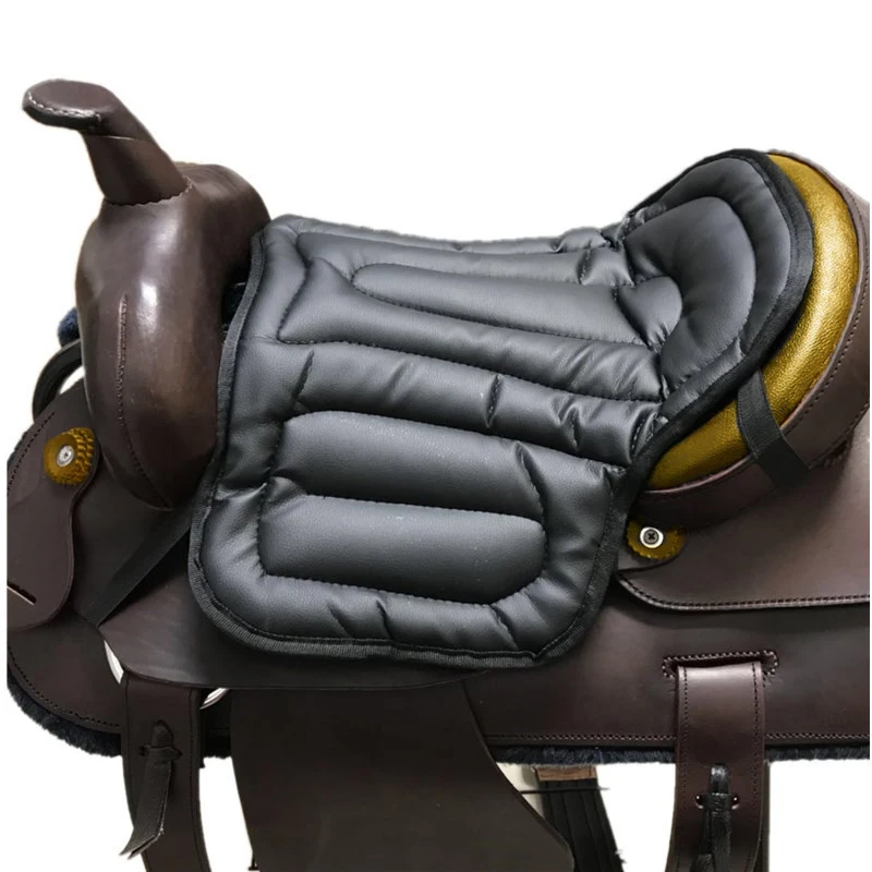 Horse Riding Saddle Pad artificial leather Shock Soft Equestrian Seat Pad Western Long Saddle Cushion Motorcycle Seat Cushion