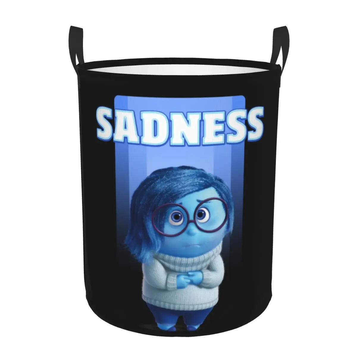 Custom Inside Out Sadness Laundry Hamper Large Clothes Storage Basket Toy Bin Organizer for Boy Girl