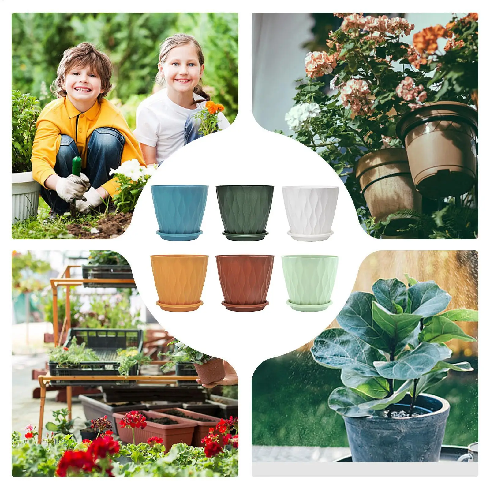 

Кашпо для растений, горшки для суккулентов, цветочные горшки для дома, офиса, кухни, ванной, спальни, балкона, патио, подоконника, теплицы