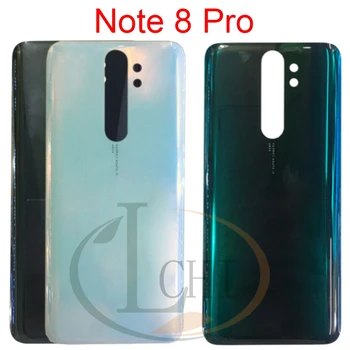 Para Xiaomi Redmi Note 8 Pro cubierta de batería de vidrio trasero puerta de batería Note 8 piezas de repuesto de carcasa para Redmi Note 8T cubierta trasera