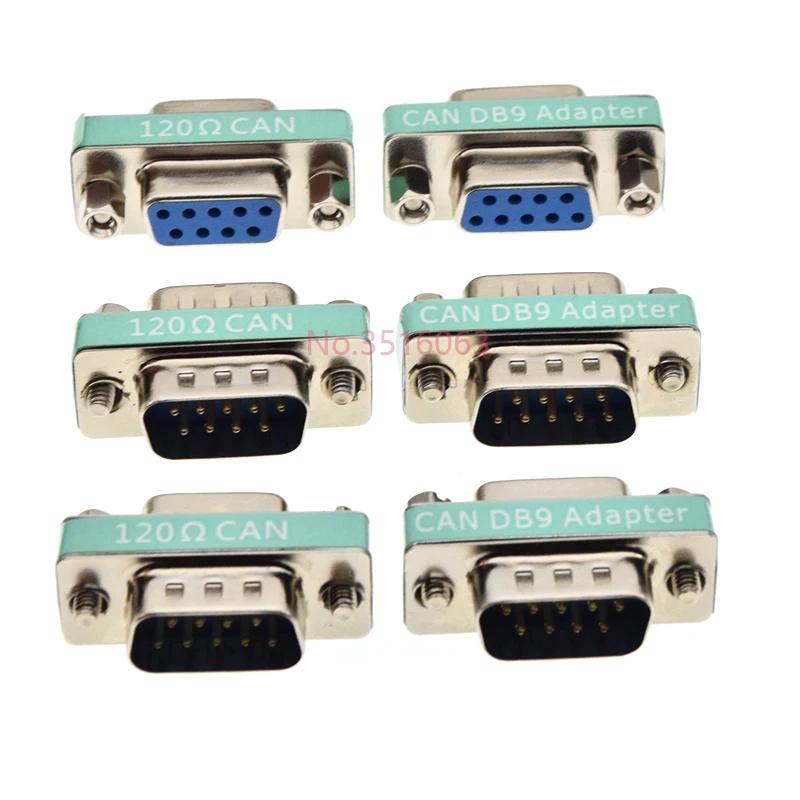 DB9 Male to Female/Female To Female/Male To Male Plug CAN Bus Conversion Serial Port Built-in 120 ohm Terminal Resistance 1%