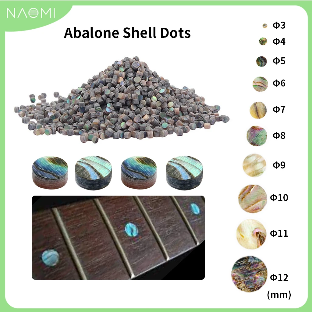 

Искусственная розетка NAOMI 100/200/500 шт./компл. Abalone, разноцветная розетка 3-12 мм для укулеле, акустическая строчка