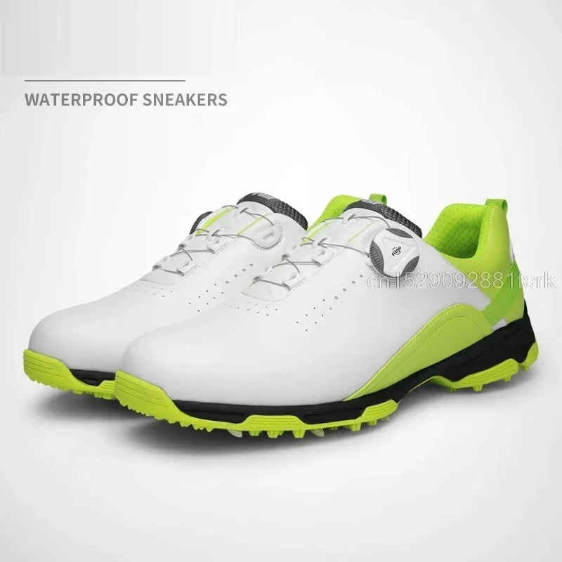 Pgm Waterproof Sneakers Mens Golf Shoes Breathable Fitness Training Golf Shoe Man Non-Slip Rotating Buckle Golf Trainers