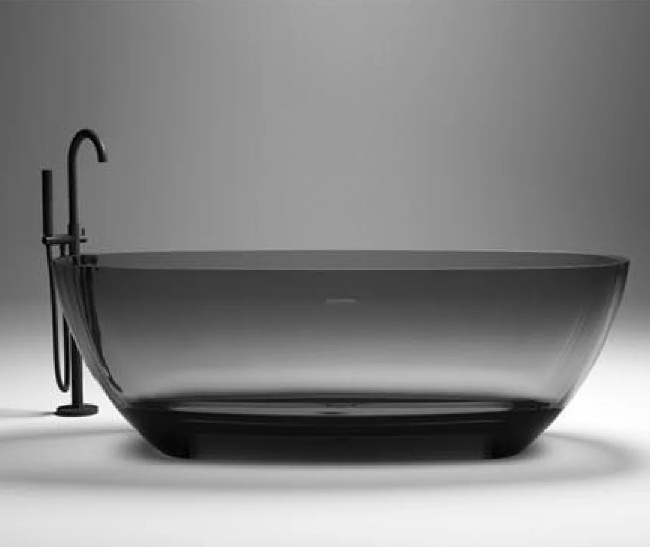 

Modern Transparent Bathtub Freestanding Bathtub Hotel Project Artificial Stone Acrylic Soaking Bathtub