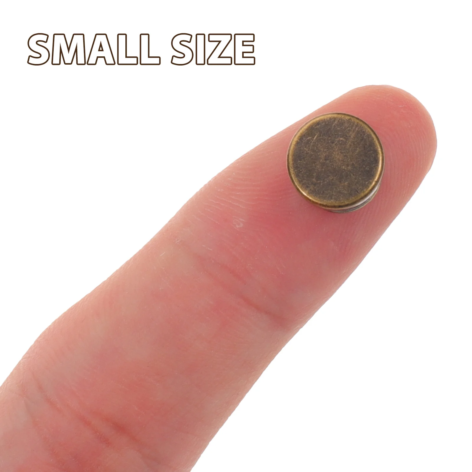

30 Pcs Rivet Screws Copper Fastener Flat Head Notebook Stud Rivets Seamless Belt Harness Nail