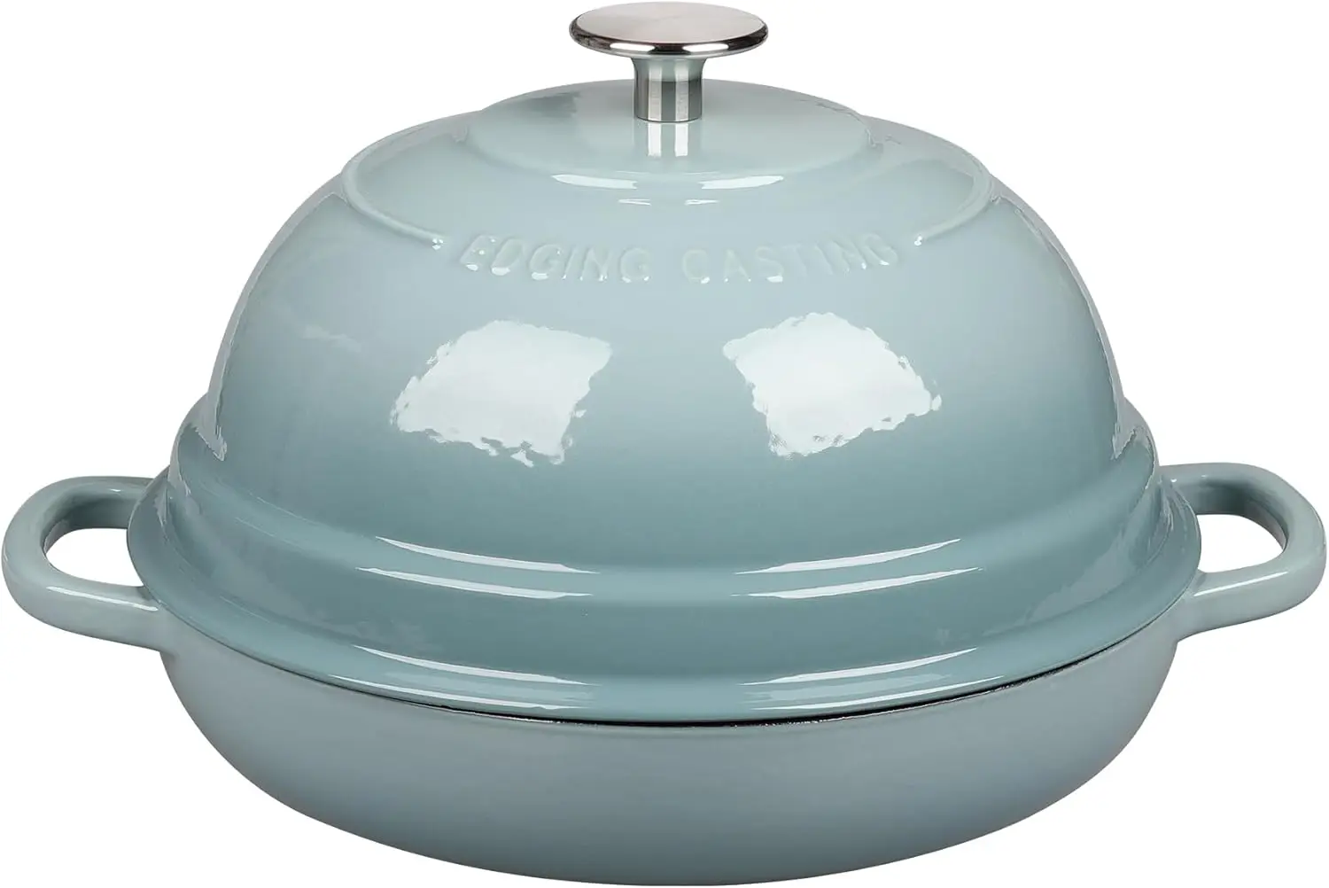 

6 Quart Enameled Cast Iron Dutch Oven with Lid for Homemade Sourdough Bread Baking, Round Design