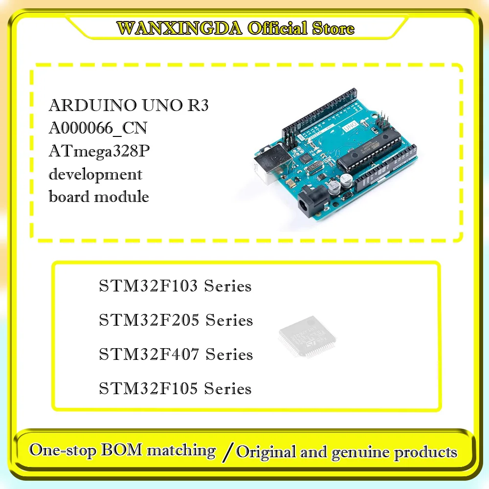 STM 32F103C8T6  32F 103 105 407 401 205 429 427  C8T6 CBT6 C6T6A RBT6 RCT6 VET6 ZGT6 VGT6  ATmega328P development board module