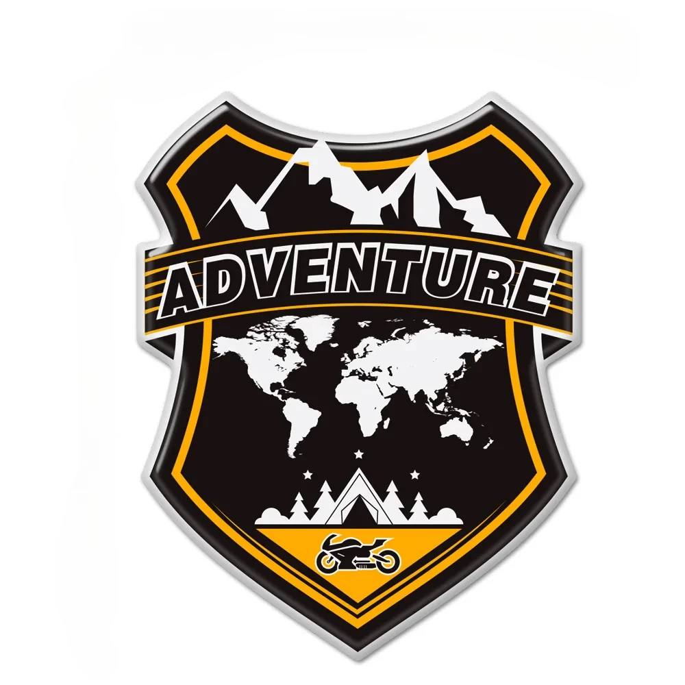Car Motorcycle Stickers ADV Adventure Windshield Windscreen Luggage Aluminum Case
