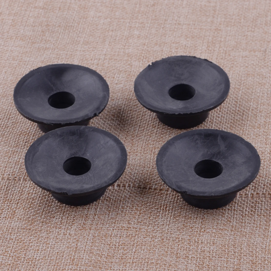 Imagem -03 - Almofada de Borracha Preta para Compressor de ar Almofadas de Substituição Isolador de Vibração Alta Qualidade 48 mm x 18 mm Pcs