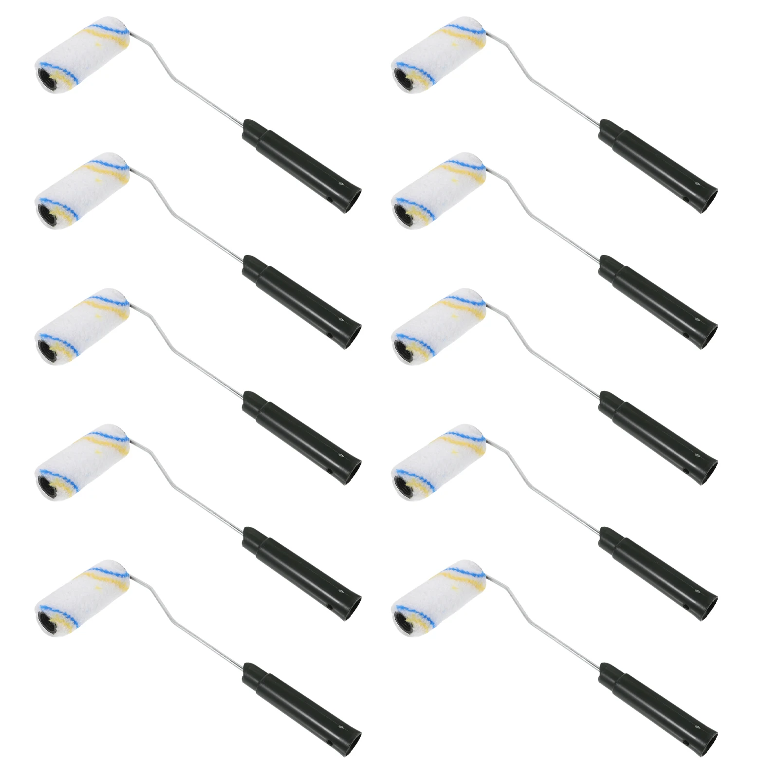 

10 Pcs Paint Roller Brush 4 Inch Chemical Fiber For Wall Painting Supplies Mini Edge Coating Tools