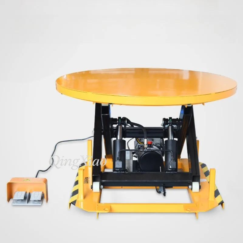 Telescopic Fixed Hydraulic Lifting Stage Rotary Circular Lifting Platform Elevator For Stage Show And Indoor Cargo Handling Work