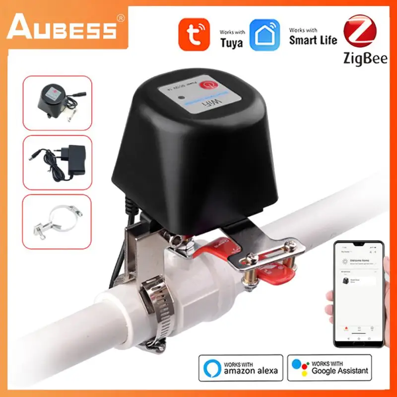 

Tuya ZigBee Smart Control Gas Water Valve Wireless Smart Home Automation Control Valve With Alexa Google Assistant SmartLife