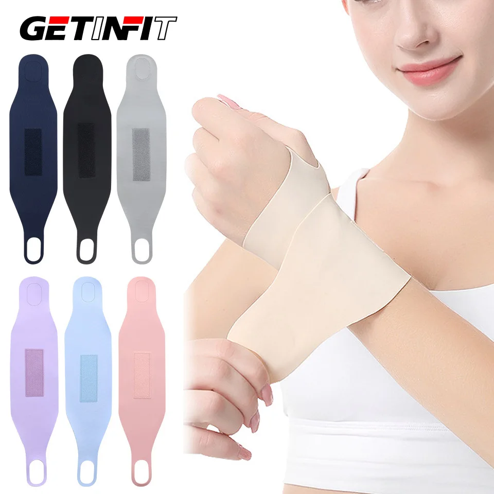 GETINFIT 1Pcs Sports Wrist Support Thin Light Prevent Sprains Wrist Guard Case Tendon Sheath Wrist Joint Fixation Badminton