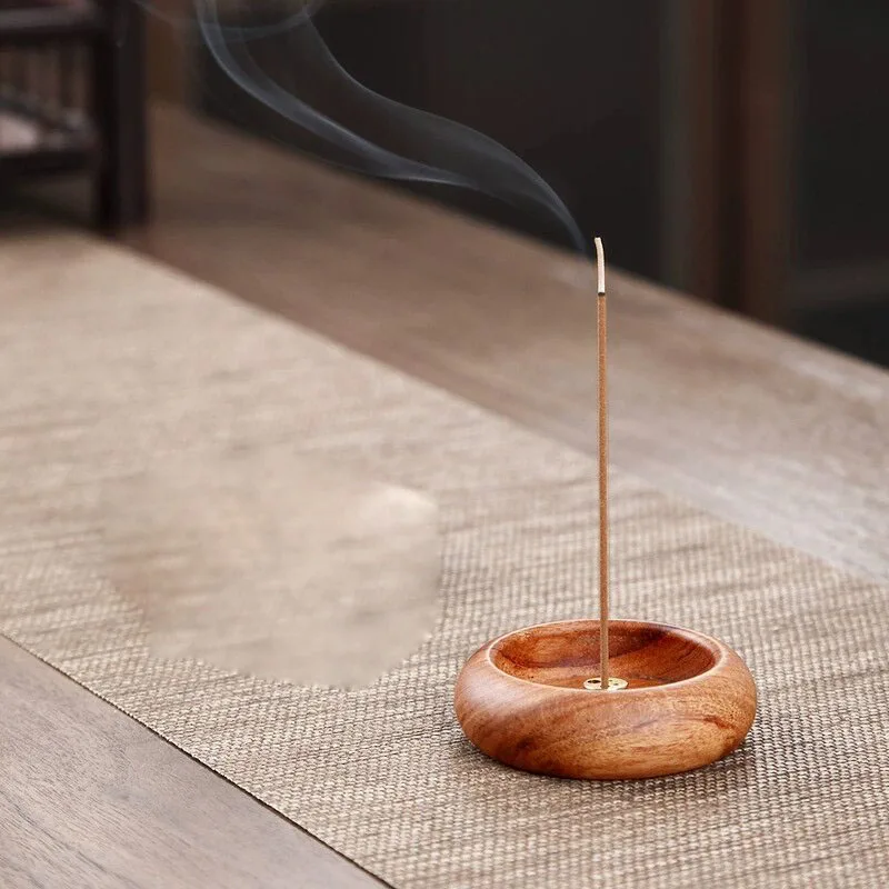 6/3/1 Stück Exquisiter Holz-Räucherstäbchenhalter für Sandelholz-Räucherstäbchen, Geeignet für Buddhistische Anbetung, Teeraum, Schreibtisch und Heimdekoration – Detail 4