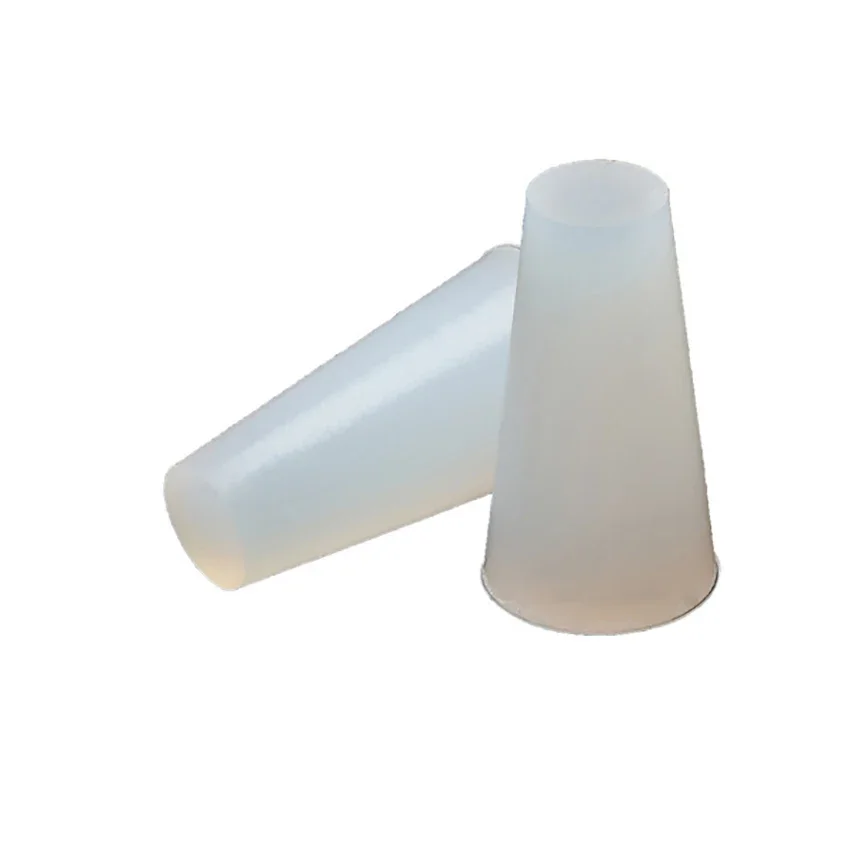 10Pc tappi di chiusura con tappo in gomma conica trasparente/nera tappi di chiusura con tappo conico in Silicone 1.5-16mm