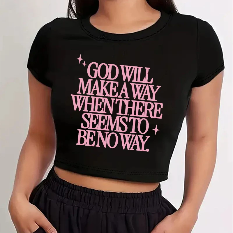 Anni 2000 Estetica Hip Hop Punk T-Shirt Vintage Creativo Lettera Modello di Stampa Donne Crop Top Y2K Vestiti di Base Harajuku Sottile Tee