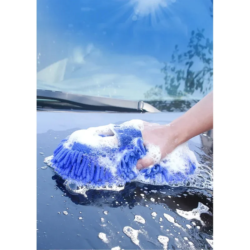 Auto Waschen Schwamm Pinsel Weiche Chenille Mikrofaser Waschen Pinsel Auto Körper Reinigung Wasser Absorbieren Pinsel Detaillierung Waschmaschine