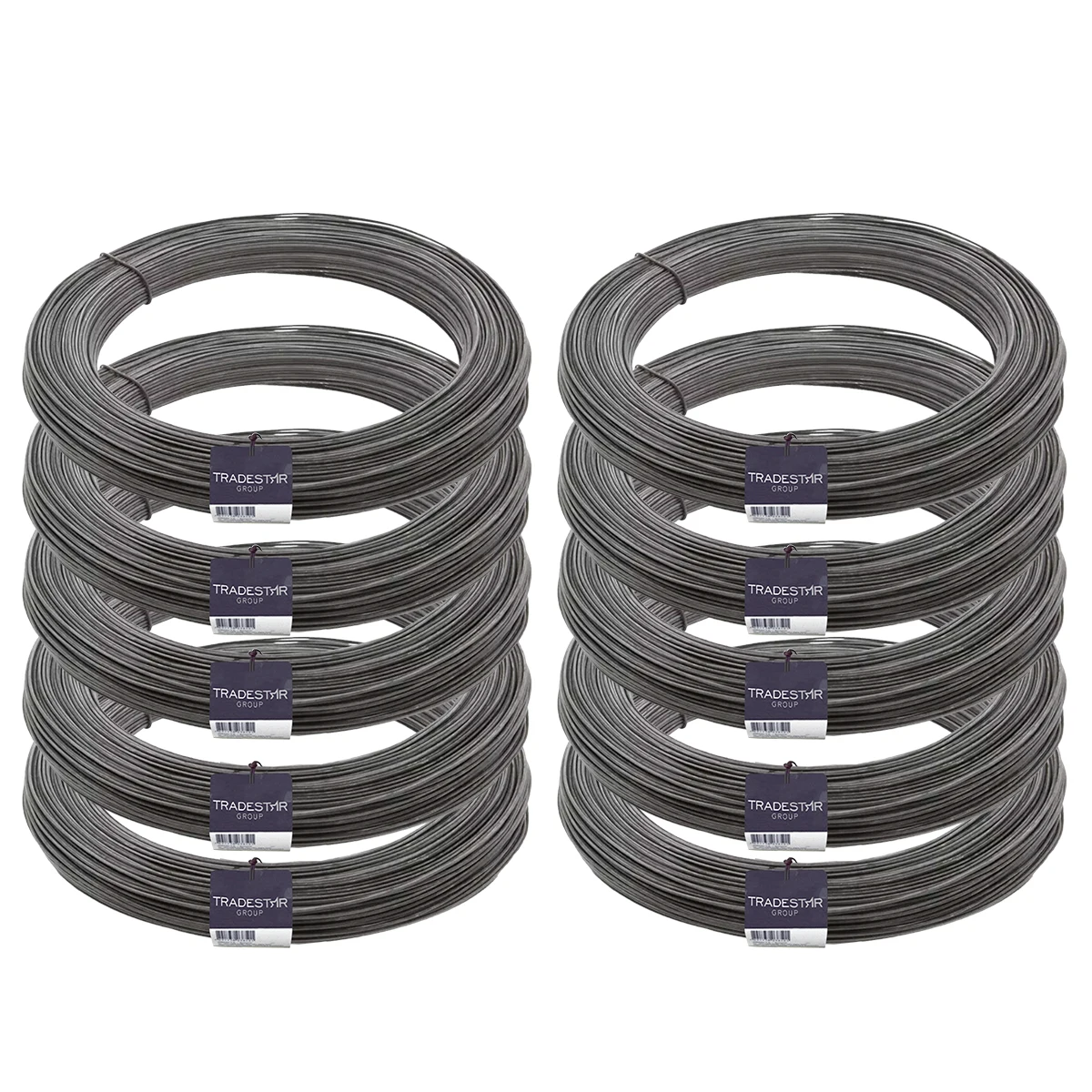 10 Kit Flat Annealed Wire 1 Kg BWG 18 1,24MM Roll Tradestar