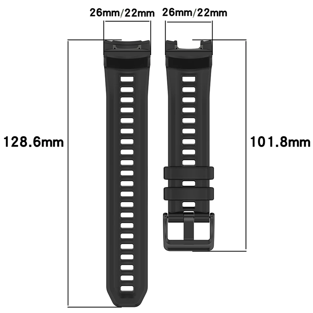 Силиконовый ремешок без зазоров 26 мм 22 мм для Garmin Instinct 3 AMOLED/SOLAR/Instinct E 45 мм 50 мм, ремешки для умных часов, мужские часы, женские