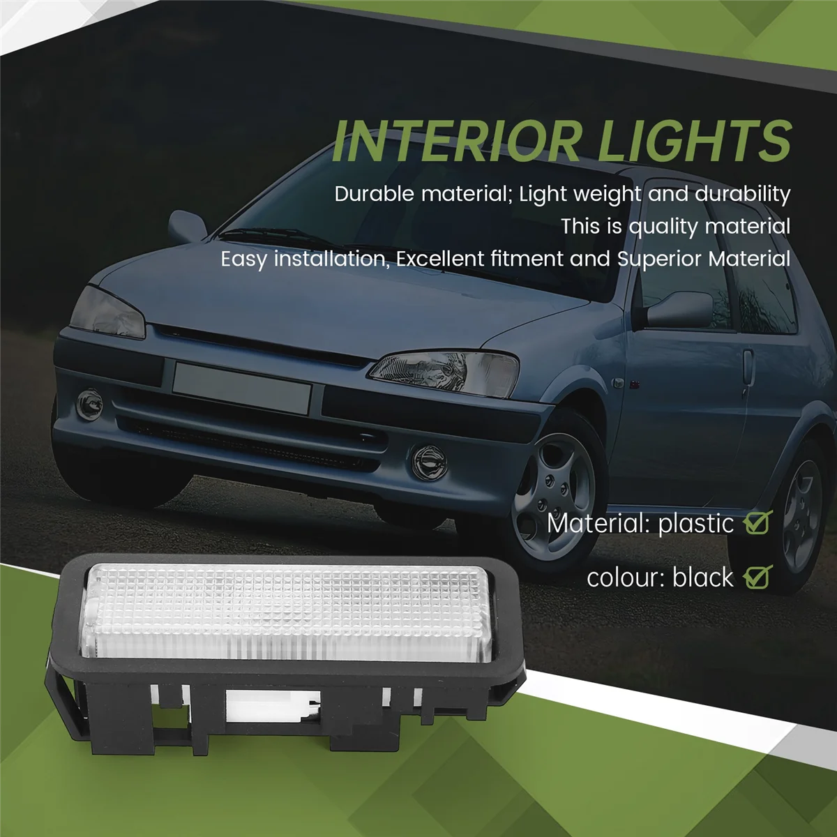 Внутреннее освещение Лампа для чтения 636296   Для Citroen AX ZX BX Peugeot 106 внутренняя купольная лампа внутренняя лампа для чтения