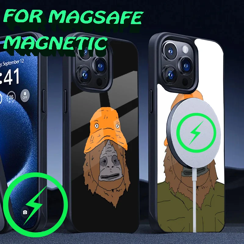 Sassy The Sasquatch Phone Case For iPhone 16,15,14,13,12,11,Plus,Pro,Max Mini Magsafe Magnetic Wireless Charging