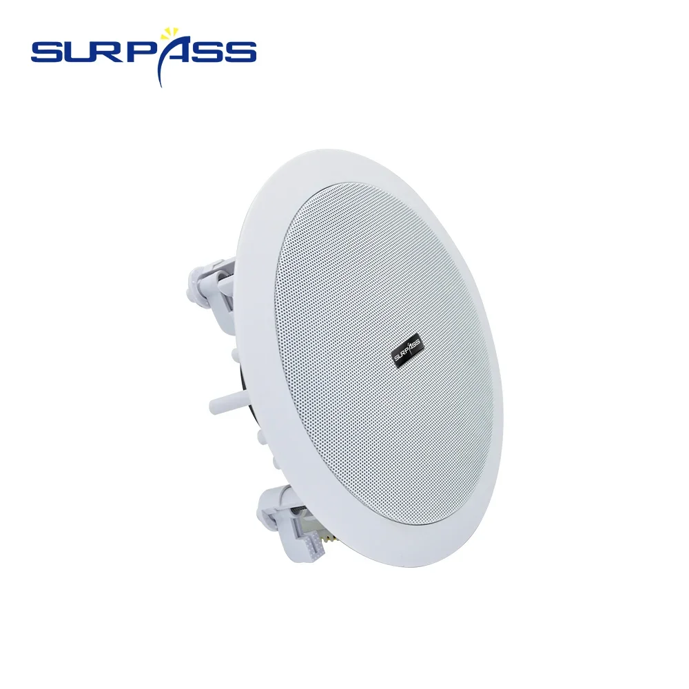 6.5inch 40W Ceiling Speaker Coaxial Passive Speaker Broadcast Loudspeaker Background Music Sound System for Hotel Subway Station