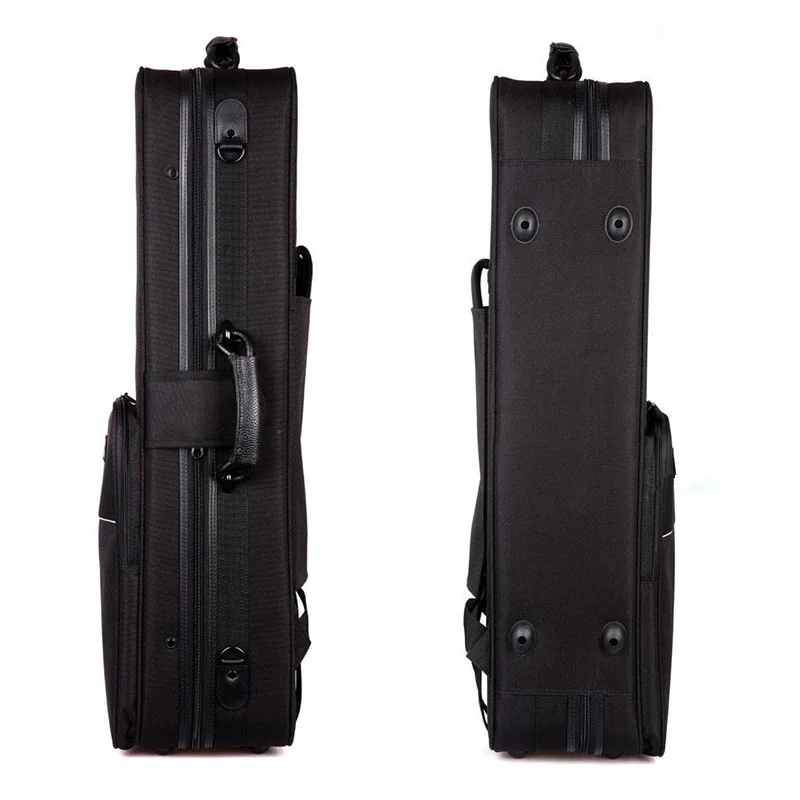 Black Tenor Saxophone Case Fit bB Saxophone Bag One Shoulder/Double Shoulder Strap SAX Box Woodwind Accessories Bag bB Tenor SAX