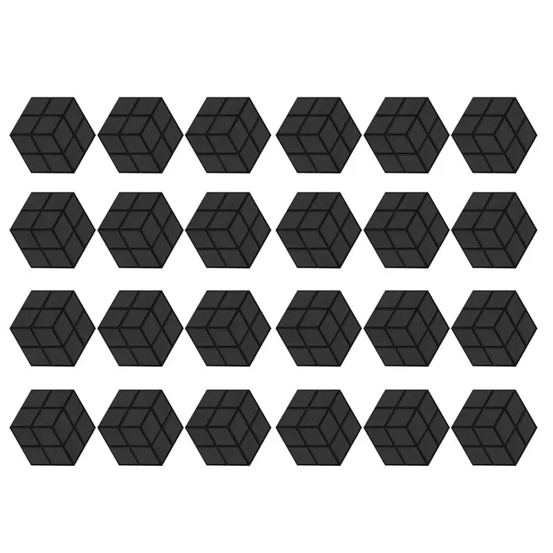 [NEW!A93G】 24Pcs Acoustic Foam Panels 13.8X12X0.4Inch Sound Proof Panels Echo Soundproofing Insulation Absorption Panel For Stud
