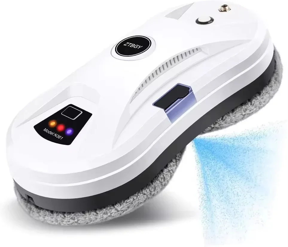 Rechargeable Cordless Wireless Window Vacuum Cleaner Wall Glass Windows Cleaning Robot with Auto Spray