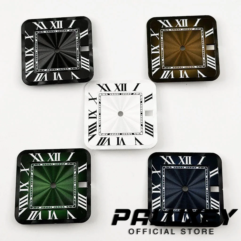 NH35 Santos 27mm Watch Accessory Square Dial Modified Arabic Numeral Dial Suitable For Japanese NH35 4RNH35 Automatic Movement