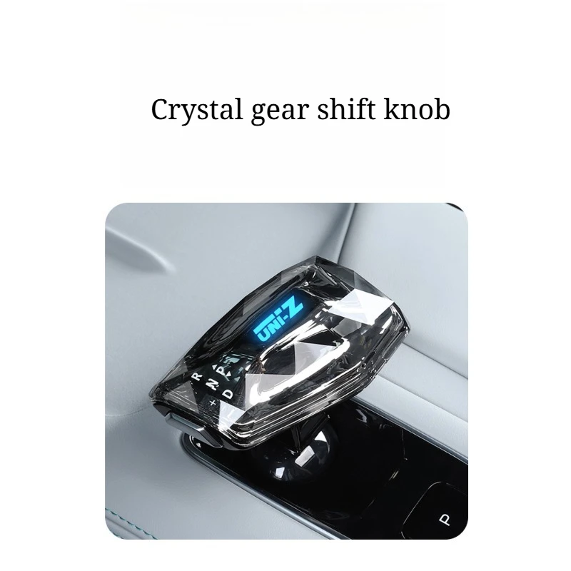 Crystal Gear Shift Knob Cover with Light for Changan UNI-Z - OEM Replacement Upgrade Interior Modification Accessory