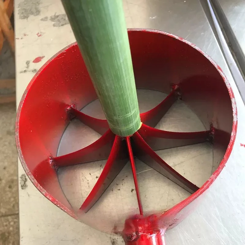 Manual Bamboo Splitter Bamboo Breaking Knife Splitting Blade Bamboo Slats Making Tool Tube Slicing Machine