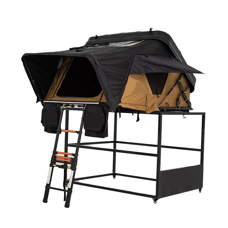 

2025 New Hard Abs Roof Top Tent Easy Setup Overland Car Tent for 3-4 Person Glamping & Outdoor Camping