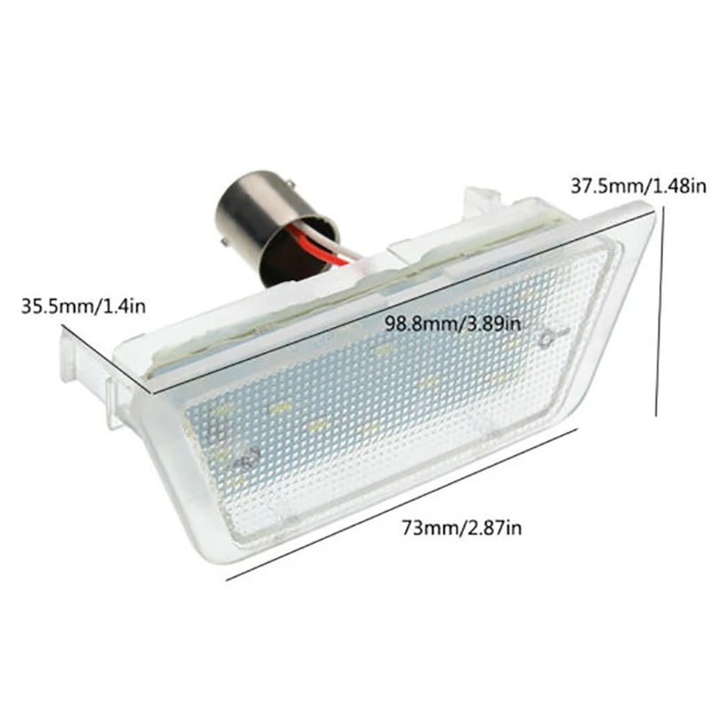 # 504K LED Led رقم لوحة ترخيص الخفيفة لأوبل أسترا G 1998-2004 هاتش/صالون سيارة ضوء الترخيص تصفيف السيارة (شفاف)