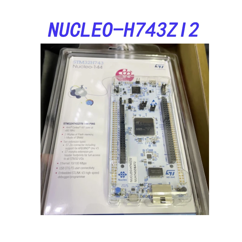 

1 PCS NUCLEO-H743ZI2 Development Board, STM32 Nucleo-144, STM32H743ZI MCU, St Zio, St Morpho