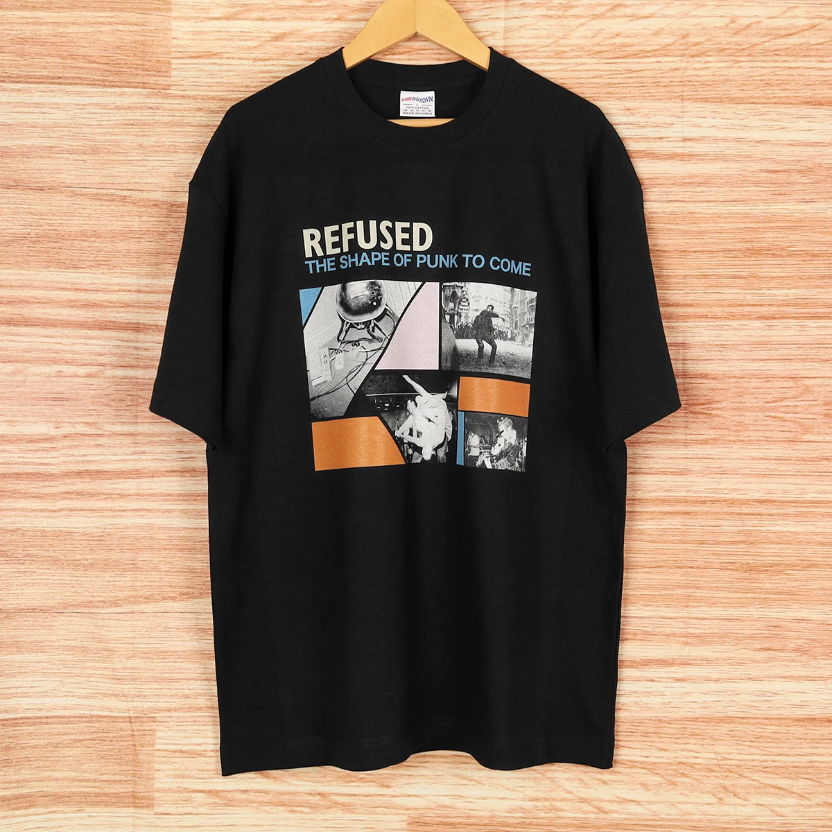 Camiseta Refused The Shape Of Punk To Come Prog Rock Hardcore Punk Fugazi Cash Bad Religion, Camisa Masculina de Algodão