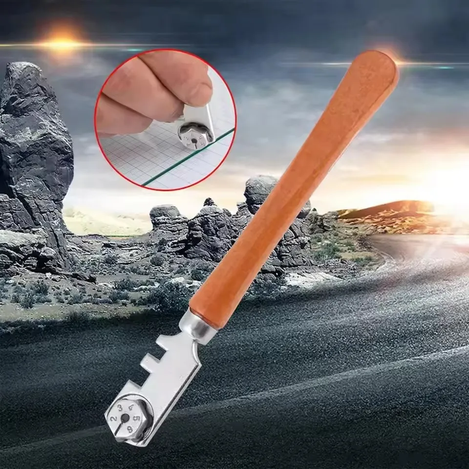 

Аппаратные средства Алмазный стеклянный нож Режущий нож с алмазной деревянной ручкой Бытовой силиконовый вафельный алмазный нож из натурального стекла